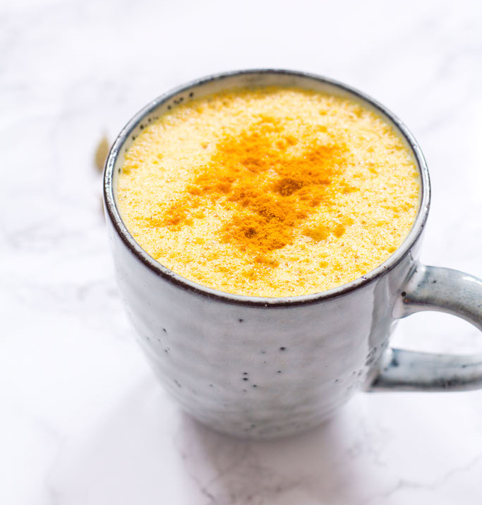 Golden Tumeric Latte is creamy, rich latte is filled with anti-inflammatory and thyroid-supporting nutrients.